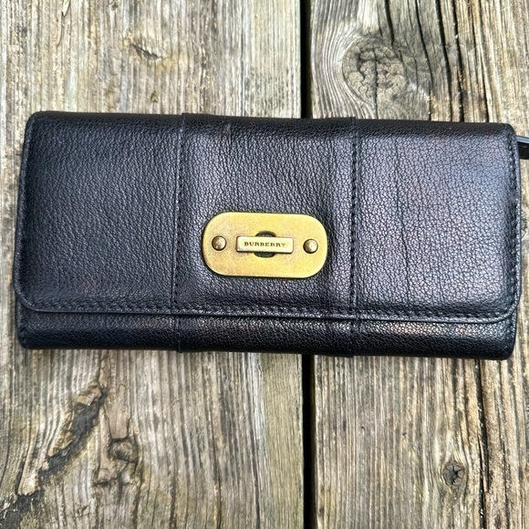 Burberry Leather Bi-Fold Wallet - Picture 1 of 5